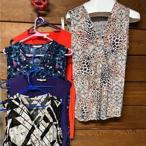 Dana Buchman Sleveless tops women’s XL lot of 5